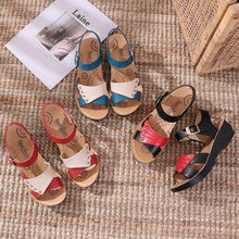 Load image into Gallery viewer, Summer Women Flat Sandals Genuine Leather Ankle Strap Female Casual - Sophornlilly