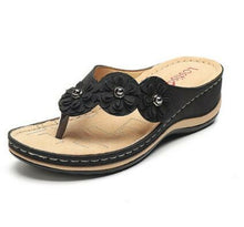 Load image into Gallery viewer, Summer Women Sandals Flower Wedge Ladies Open Toe Casual Shoes