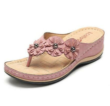 Load image into Gallery viewer, Summer Women Sandals Flower Wedge Ladies Open Toe Casual Shoes