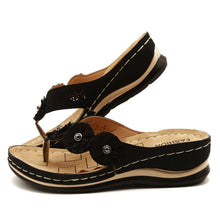 Load image into Gallery viewer, Summer Women Sandals Flower Wedge Ladies Open Toe Casual Shoes
