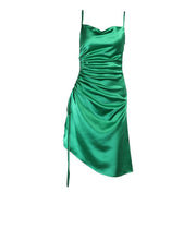 Load image into Gallery viewer, Summer Women Sleeveless Spaghetti Strap Satin Dress Sexy Backless Side - Sophornlilly