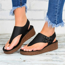 Load image into Gallery viewer, Summer Women Strap Sandals Women's Flats Open Toe Solid Casual Shoes