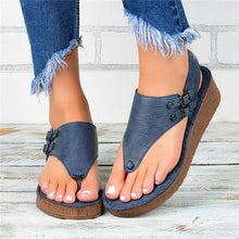 Load image into Gallery viewer, Summer Women Strap Sandals Women's Flats Open Toe Solid Casual Shoes