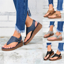 Load image into Gallery viewer, Summer Women Strap Sandals Women's Flats Open Toe Solid Casual Shoes