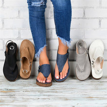 Load image into Gallery viewer, Summer Women Strap Sandals Women's Flats Open Toe Solid Casual Shoes