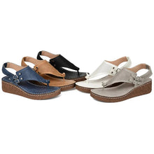 Load image into Gallery viewer, Summer Women Strap Sandals Women's Flats Open Toe Solid Casual Shoes