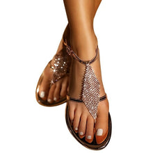 Load image into Gallery viewer, Summer Women's Sandals Fashion Rhinestone Fat Bottom Clip - Sophornlilly