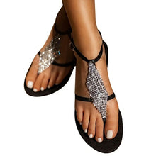 Load image into Gallery viewer, Summer Women's Sandals Fashion Rhinestone Fat Bottom Clip - Sophornlilly