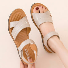 Load image into Gallery viewer, Summer Women&#39;s Sandals Genuine Leather Female Soft Bottom Casual Flat