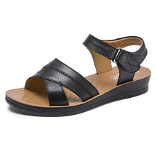 Load image into Gallery viewer, Summer Women&#39;s Sandals Genuine Leather Female Soft Bottom Casual Flat