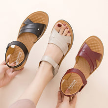 Load image into Gallery viewer, Summer Women&#39;s Sandals Genuine Leather Female Soft Bottom Casual Flat