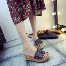 Load image into Gallery viewer, Summer Women's Sandals Mid heeled Wedges Platform Sandals Fashion