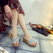 Load image into Gallery viewer, Summer Women's Sandals Mid heeled Wedges Platform Sandals Fashion
