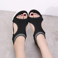 Load image into Gallery viewer, Summer Women's Sandals Shoes Wild Elastic Belt Sports Flip Flops Flats - Sophornlilly