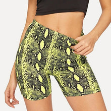 Load image into Gallery viewer, Summer Women's Snake Print High Waist Hip Sports Fitness Skinny