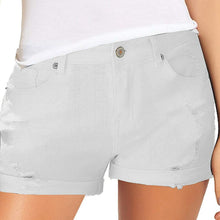 Load image into Gallery viewer, Jeans Shorts Trendy Hole
