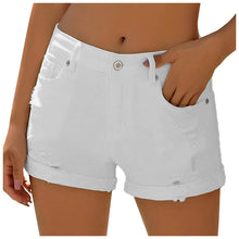 Load image into Gallery viewer, Jeans Shorts Trendy Hole