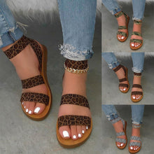 Load image into Gallery viewer, Summer Womens Platform Sandals Open Toe Slip On Flats shoes Casual