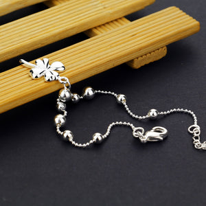 Summer cool sandals silver jewelry sterling silver anklet