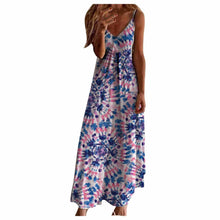 Load image into Gallery viewer, Summer dress longue Tropical Print