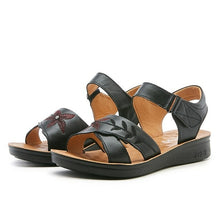 Load image into Gallery viewer, Summer fashion women sandals leather soft bottom open toe casual - Sophornlilly