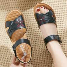 Load image into Gallery viewer, Summer fashion women sandals leather soft bottom open toe casual - Sophornlilly