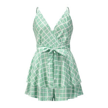 Load image into Gallery viewer, Summer jumpsuits for women lattice ruffles jumpsuit Sexy Woven - Sophornlilly