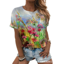 Load image into Gallery viewer, 3D printed T shirt abstract painting printing trend
