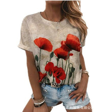 Load image into Gallery viewer, 3D printed T shirt abstract painting printing trend