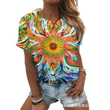 Load image into Gallery viewer, 3D printed T shirt abstract painting printing trend