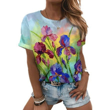 Load image into Gallery viewer, 3D printed T shirt abstract painting printing trend
