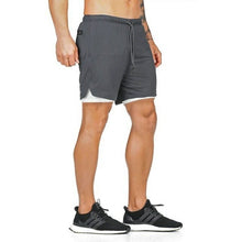 Load image into Gallery viewer, Summer new male sports shorts 2 in 1 safety bag sexy running - Sophornlilly