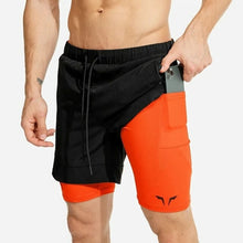 Load image into Gallery viewer, Summer new male sports shorts 2 in 1 safety bag sexy running - Sophornlilly
