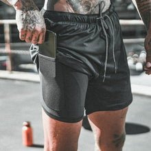 Load image into Gallery viewer, Summer new male sports shorts 2 in 1 safety bag sexy running - Sophornlilly