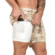 Load image into Gallery viewer, Summer new male sports shorts 2 in 1 safety bag sexy running - Sophornlilly