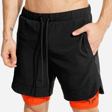 Load image into Gallery viewer, Summer new male sports shorts 2 in 1 safety bag sexy running - Sophornlilly