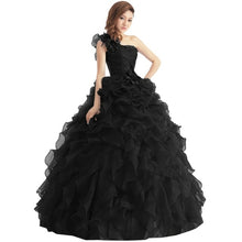 Load image into Gallery viewer, Arrival Evening Dress Ball Gown One Shoulder Ruffle