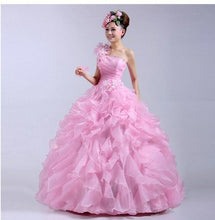 Load image into Gallery viewer, Arrival Evening Dress Ball Gown One Shoulder Ruffle