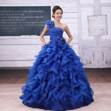Load image into Gallery viewer, Arrival Evening Dress Ball Gown One Shoulder Ruffle