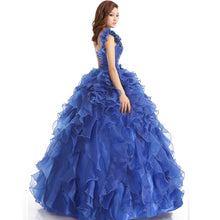 Load image into Gallery viewer, Arrival Evening Dress Ball Gown One Shoulder Ruffle