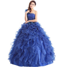Load image into Gallery viewer, Arrival Evening Dress Ball Gown One Shoulder Ruffle