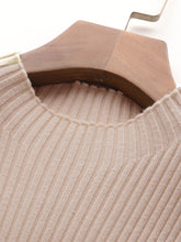 Load image into Gallery viewer, Sweater Dress Long-sleeved V-neck Tops Two-piece Suit