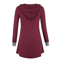 Sweatshirt Hoodies Women's Thin Tunic Hoodies Long Sleeve Zip Up