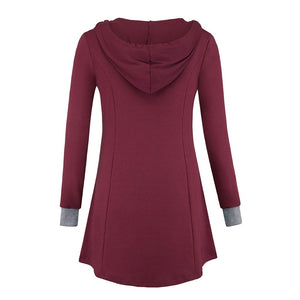 Sweatshirt Hoodies Women's Thin Tunic Hoodies Long Sleeve Zip Up