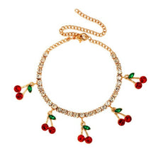 Load image into Gallery viewer, Sweet Cute Gold Silver Color Crystal Tennis Anklet Jewelry