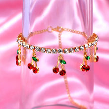 Load image into Gallery viewer, Sweet Cute Gold Silver Color Crystal Tennis Anklet Jewelry