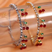 Load image into Gallery viewer, Sweet Cute Gold Silver Color Crystal Tennis Anklet Jewelry