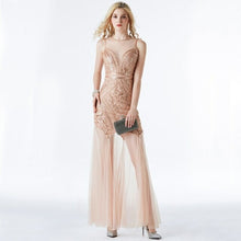 Load image into Gallery viewer, Sweet Memory Long Sliver Gold Black Sequin Sexy Evening
