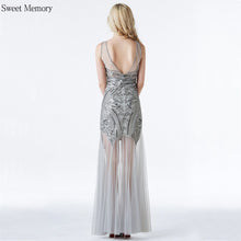 Load image into Gallery viewer, Sweet Memory Long Sliver Gold Black Sequin Sexy Evening