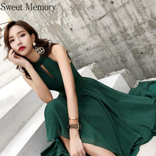 Load image into Gallery viewer, Plus Size Green Chiffon Evening Dress